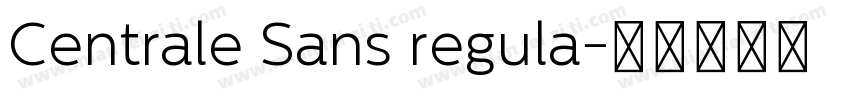 Centrale Sans regula字体转换